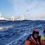 Sea Storm Crew with CP Arctic Storm in Background by Franco Cruz
